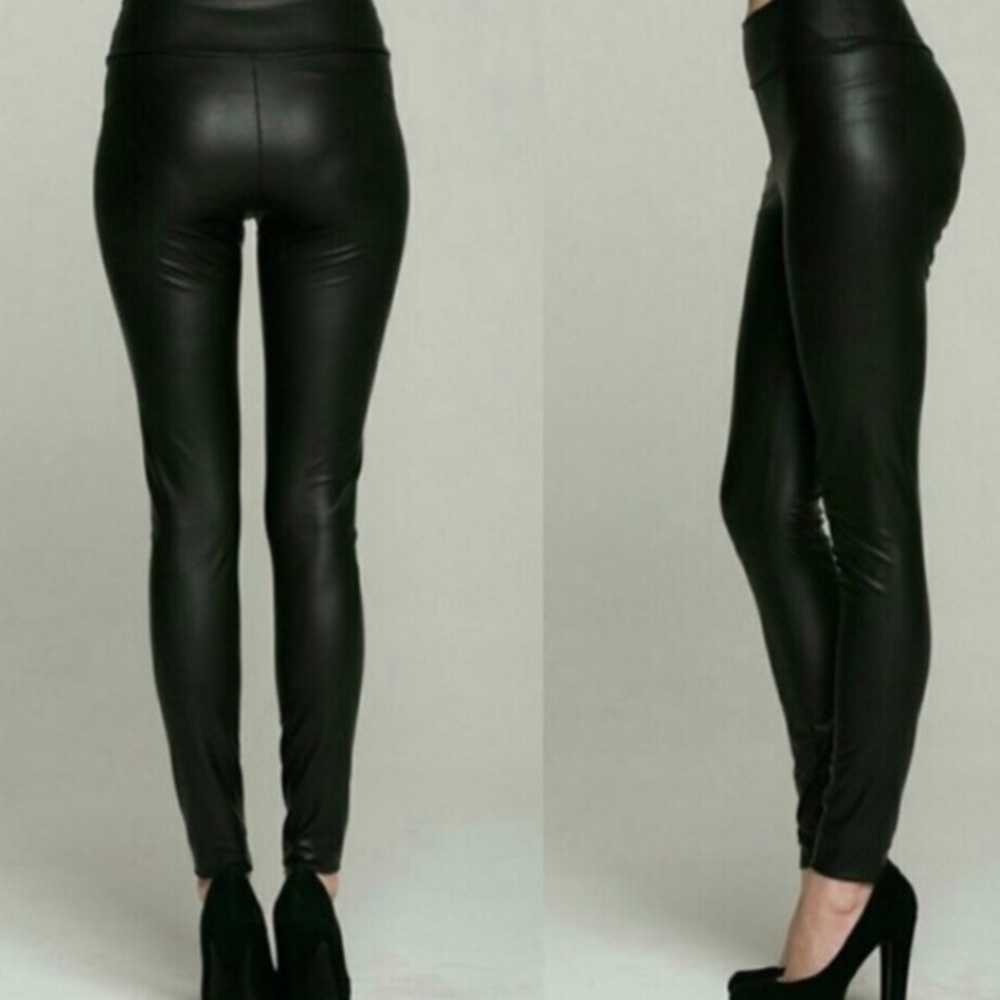 LAST PAIR ❤️ NWT LEATHER LEGGINGS - Picture 2 of 2